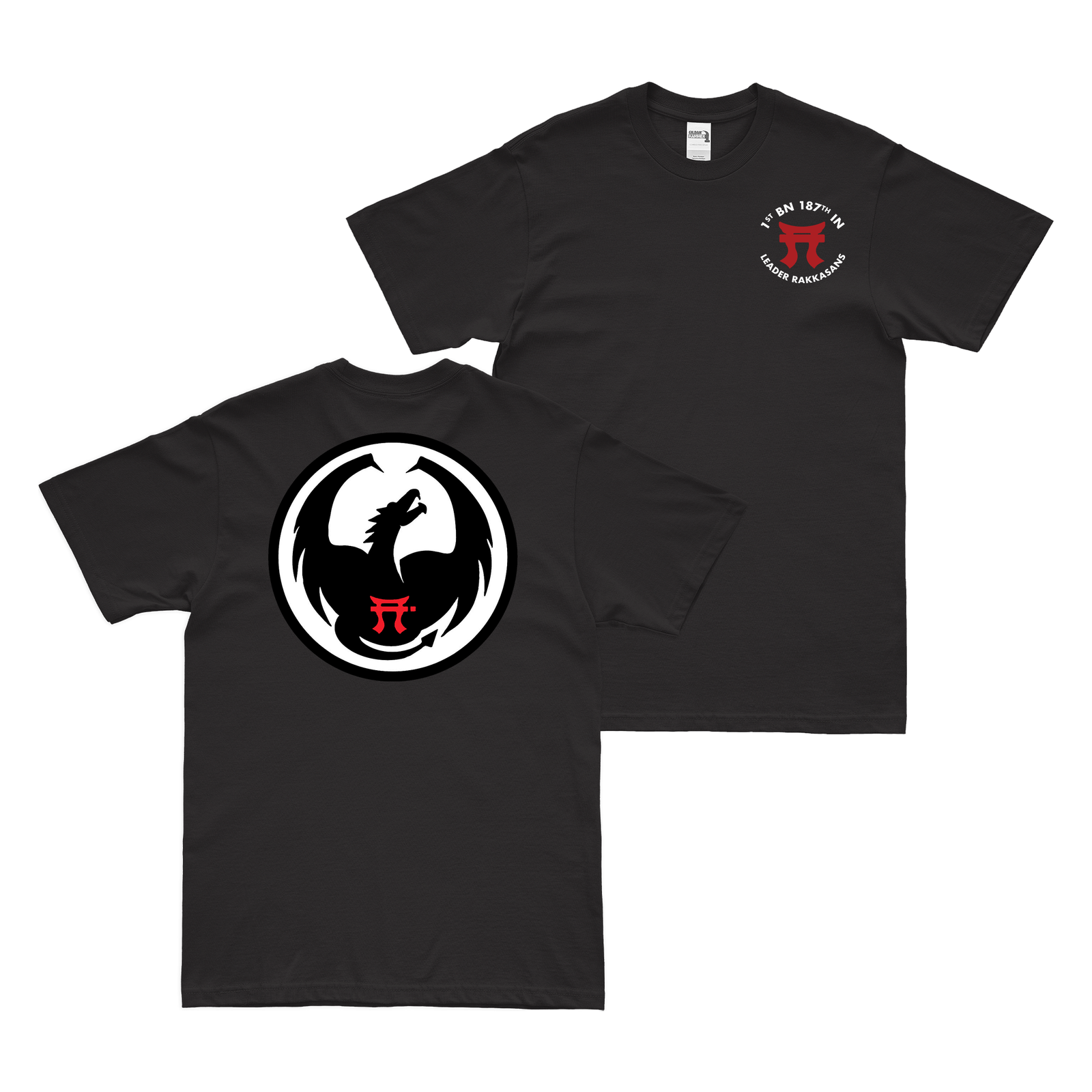 Double-Sided D Co, 1-187 IN, 3BCT, 101st ABN Tori T-Shirt Tactically Acquired Black Small 