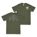 Double-Sided D Co 3-187 IN Crossed Rifles T-Shirt Tactically Acquired Military Green Small 