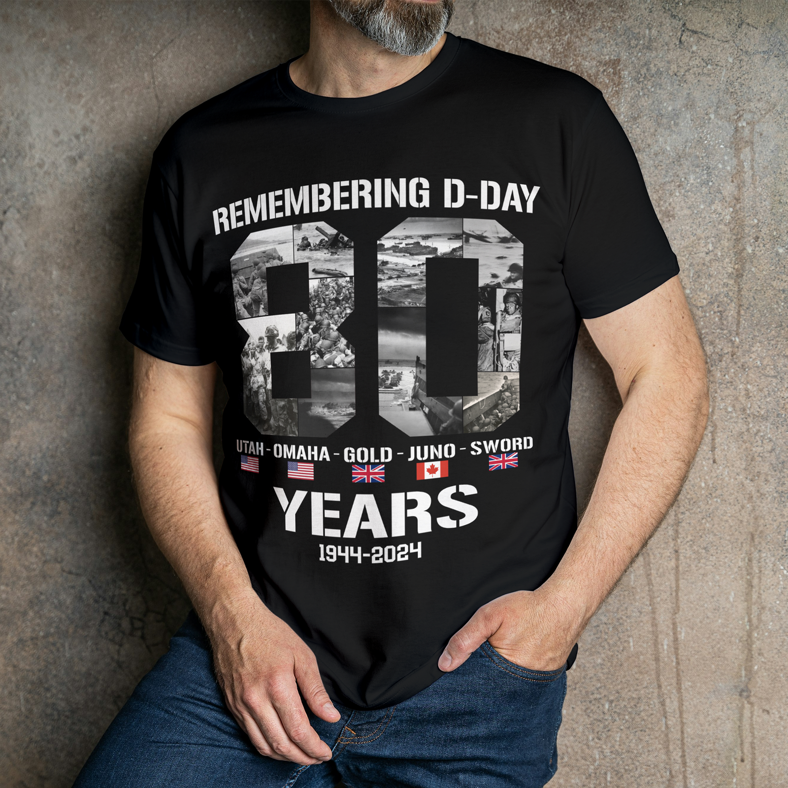Remembering D-Day 2024 - 80th Anniversary Memorial T-Shirt Tactically Acquired   