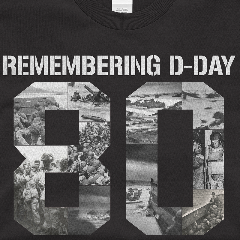 Remembering D-Day 2024 - 80th Anniversary Memorial T-Shirt