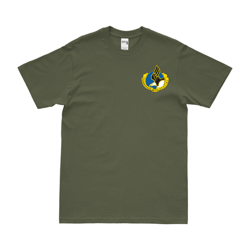 101st Airborne Division Left Chest DUI Emblem T-Shirt Tactically Acquired Military Green Small 