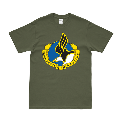 101st Airborne Division DUI Emblem T-Shirt Tactically Acquired Military Green Small 