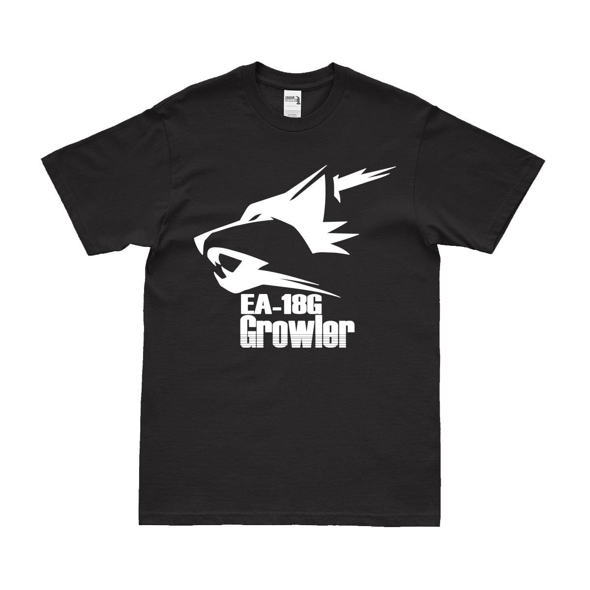 EA-18G 'Growler' Military Aircraft Logo Emblem T-Shirt Tactically Acquired Small Black 
