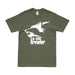 EA-18G 'Growler' Military Aircraft Logo Emblem T-Shirt Tactically Acquired Small Military Green 
