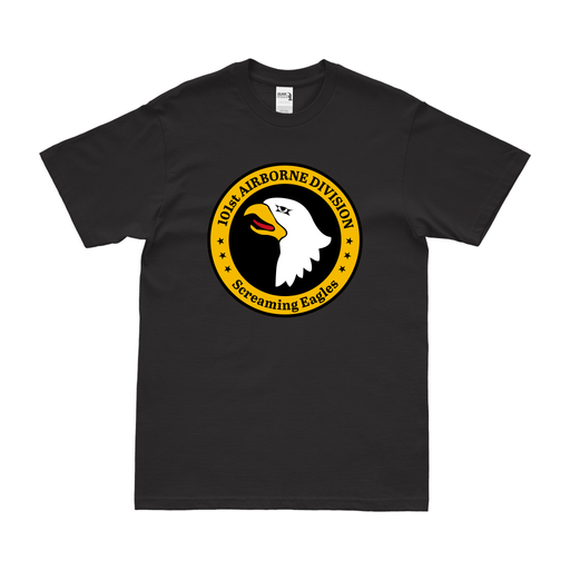101st Airborne Screaming Eagles Emblem T-Shirt Tactically Acquired Black Small 