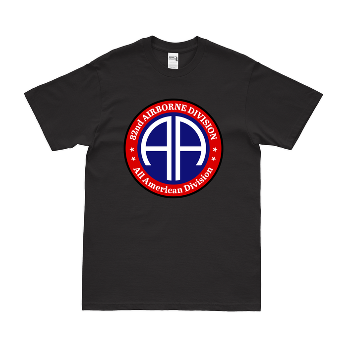 82nd Airborne All-American Emblem T-Shirt Tactically Acquired Black Small 