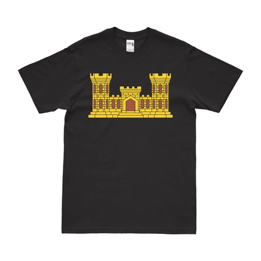 USACE Branch Emblem Castle T-Shirt Tactically Acquired Black Clean Small