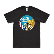 F-16 'Fighting Falcon' Logo Emblem Insignia Aircraft T-Shirt Tactically Acquired Small Black 