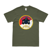 F Troop 8th Cavalry Regiment "Blue Ghost" T-Shirt Tactically Acquired Military Green Distressed Small