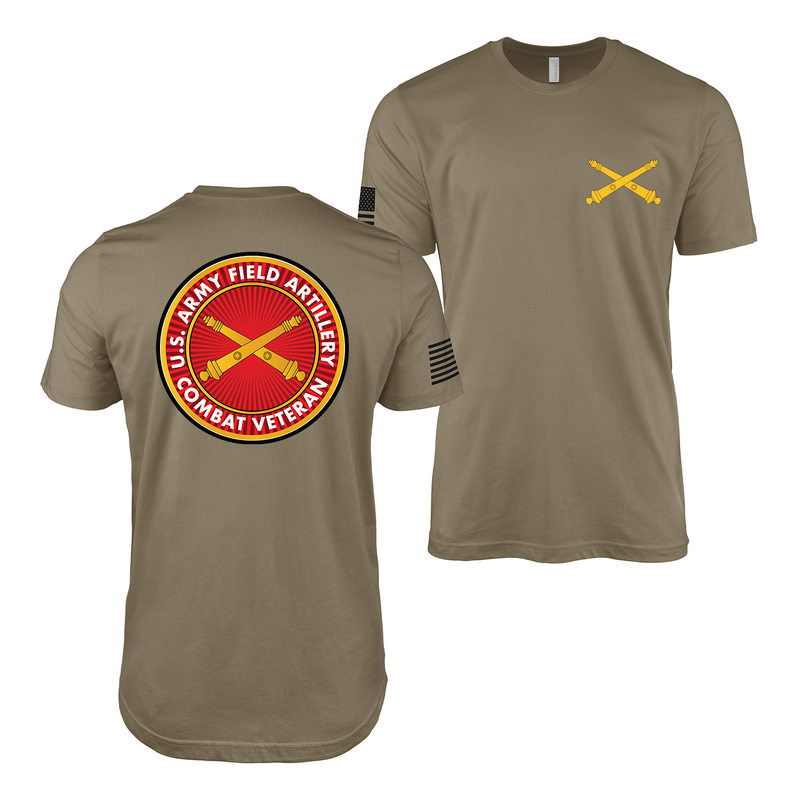 U.S. Army Field Artillery Combat Veteran T-Shirt