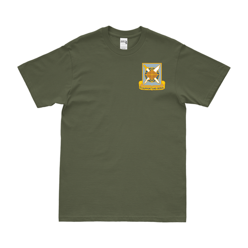 U.S. Army Finance Corps Left Chest Insignia T-Shirt Tactically Acquired Military Green Small 