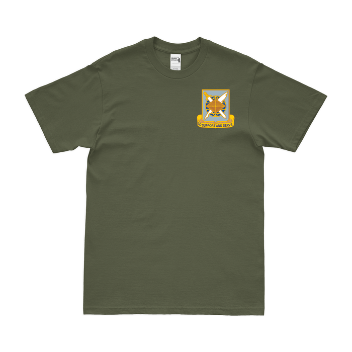 U.S. Army Finance Corps Left Chest Insignia T-Shirt Tactically Acquired Military Green Small 