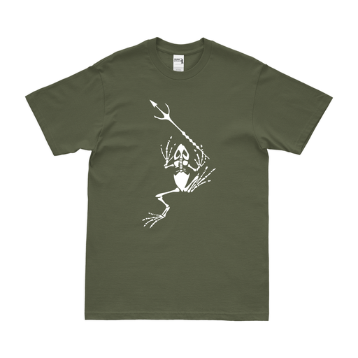 U.S. Navy SEAL Frogman Emblem T-Shirt Tactically Acquired Military Green Small 