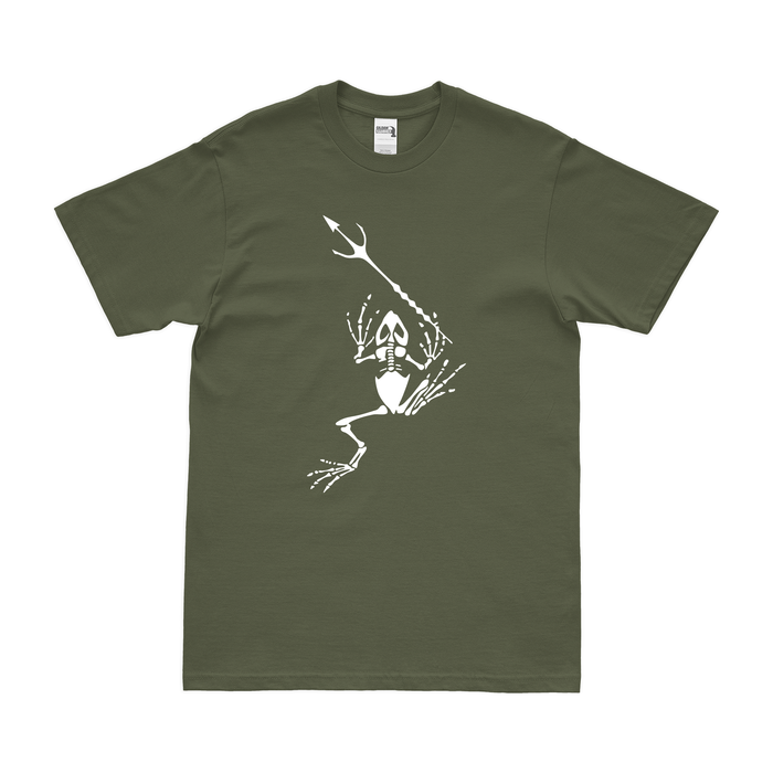 U.S. Navy SEAL Frogman Emblem T-Shirt Tactically Acquired Military Green Small 