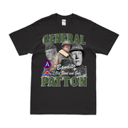 General George S. Patton U.S. Army WWII Legacy T-Shirt Tactically Acquired Black Small 