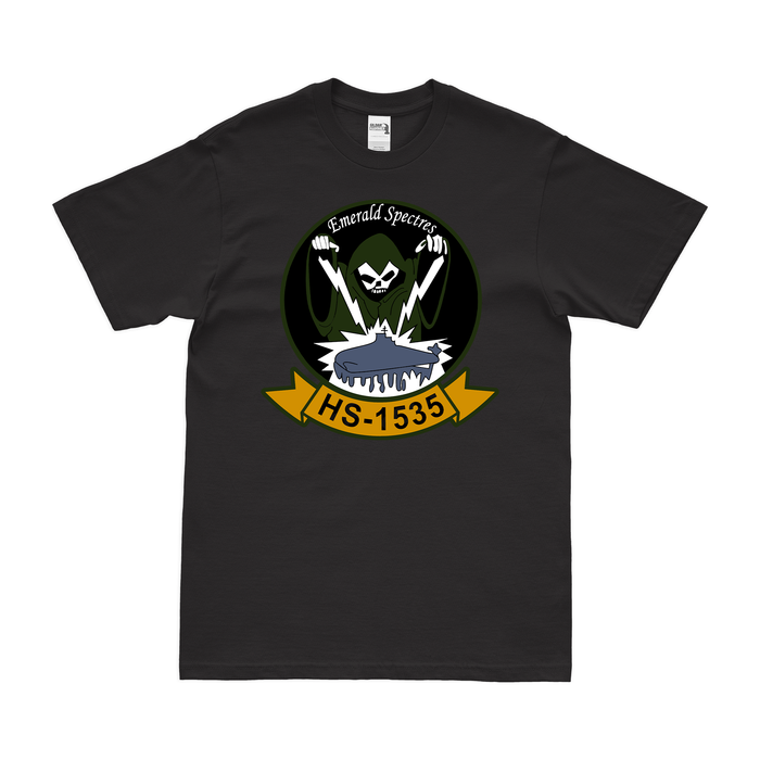 Helicopter Anti-Submarine Squadron 1535 (HS-1535) T-Shirt Tactically Acquired Black Clean Small