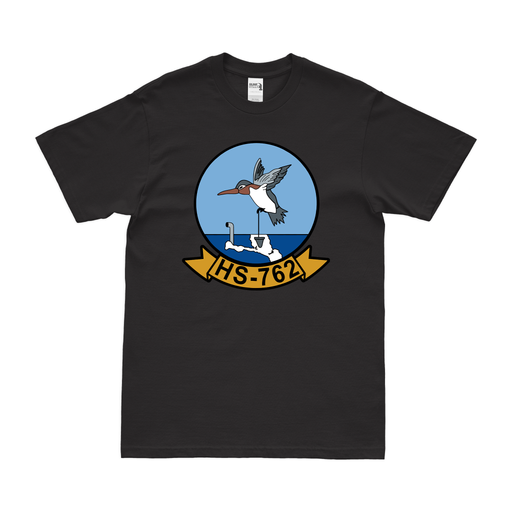 Helicopter Anti-Submarine Squadron 762 (HS-762) T-Shirt Tactically Acquired Black Clean Small