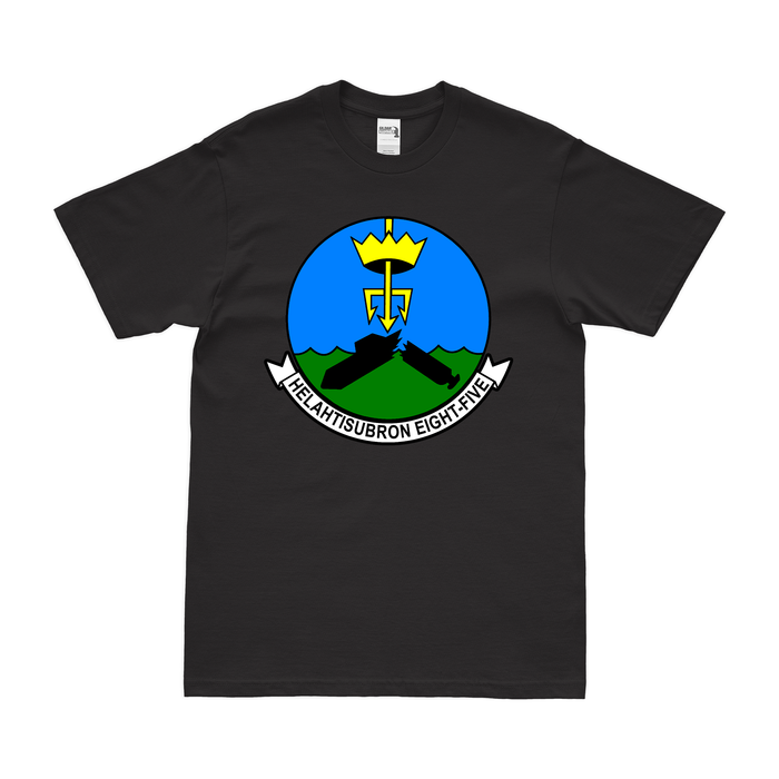 Helicopter Anti-Submarine Squadron 85 (HS-85) T-Shirt Tactically Acquired Black Clean Small