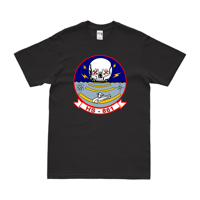 Helicopter Anti-Submarine Squadron 861 (HS-861) T-Shirt Tactically Acquired Black Clean Small