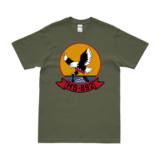 Helicopter Anti-Submarine Squadron 892 (HS-892) T-Shirt Tactically Acquired Military Green Clean Small