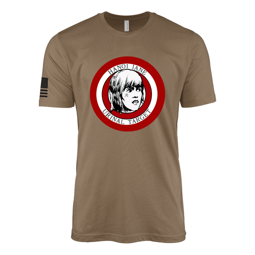 Hanoi Jane Urinal Target T-Shirt Tactically Acquired Woodland Brown Small