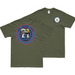 Double-Sided USS Boxer (CV-21) Veteran T-Shirt Tactically Acquired Small Military Green 