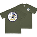 Double-Sided USS Bunker Hill (CV-17) Veteran T-Shirt Tactically Acquired Small Military Green 