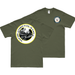 Double-Sided USS Cabot (CVL-28) Veteran T-Shirt Tactically Acquired Small Military Green 