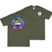 Double-Sided USS Coral Sea (CVA-43) Veteran T-Shirt Tactically Acquired Small Military Green 