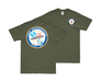 Double-Sided USS Enterprise (CVN-65) Veteran T-Shirt Tactically Acquired Small Military Green 