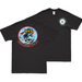 Double-Sided USS Hornet (CVA-12) Veteran T-Shirt Tactically Acquired Small Black 