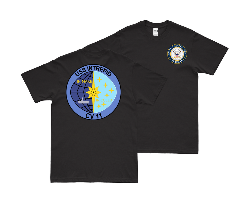 Double-Sided USS Intrepid (CV-11) Veteran T-Shirt