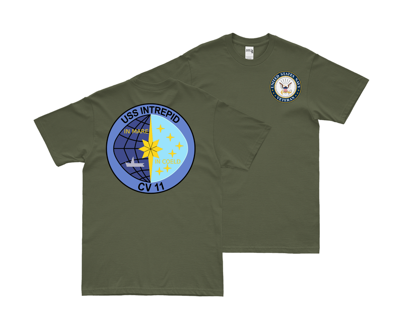 Double-Sided USS Intrepid (CV-11) Veteran T-Shirt