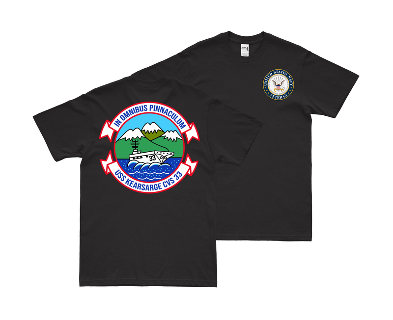 Double-Sided USS Kearsarge (CVS-33) Veteran T-Shirt