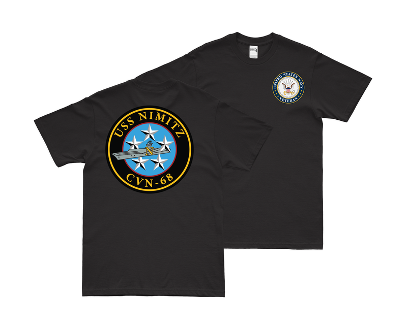 Double-Sided USS Nimitz (CVN-68) Veteran T-Shirt