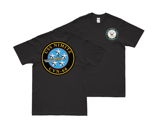 Double-Sided USS Nimitz (CVN-68) Veteran T-Shirt Tactically Acquired   