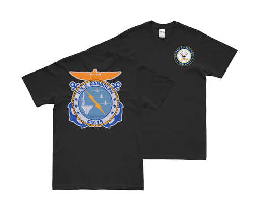 Double-Sided USS Randolph (CV-15) Veteran T-Shirt Tactically Acquired   