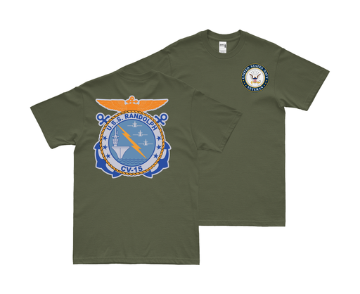 Double-Sided USS Randolph (CV-15) Veteran T-Shirt Tactically Acquired   