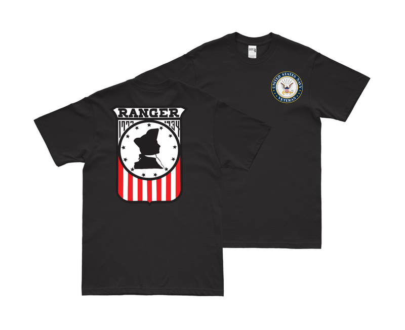 Double-Sided USS Ranger (CV-4) Veteran T-Shirt