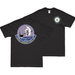 Double-Sided USS Saipan (CVL-48) Veteran T-Shirt Tactically Acquired Small Black 