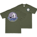 Double-Sided USS Saipan (CVL-48) Veteran T-Shirt Tactically Acquired Small Military Green 