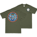 Double-Sided USS San Jacinto (CVL-30) Veteran T-Shirt Tactically Acquired Small Military Green 