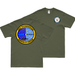 Double-Sided USS Ticonderoga (CV-14) Veteran T-Shirt Tactically Acquired Small Military Green 