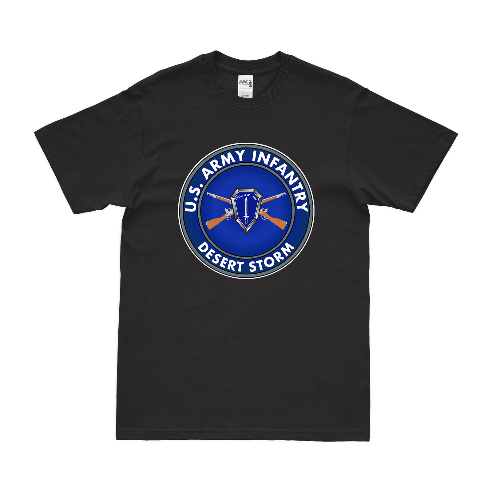 U.S. Army Infantry Desert Storm Veteran T-Shirt Tactically Acquired Black Small 