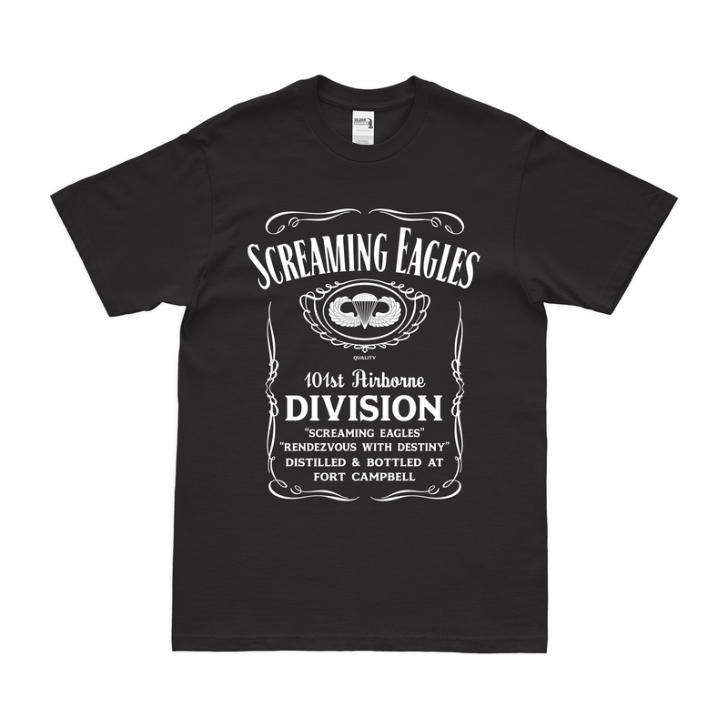 101st Airborne 'Screaming Eagles' Whiskey Label T-Shirt