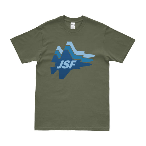 Lockheed Joint Strike Fighter F-35 Lightning T-Shirt Tactically Acquired Small Military Green 