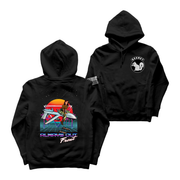 Military Intel Pin-Up Girl Julia MQ-9 Reaper Drone Hoodie Tactically Acquired Black S