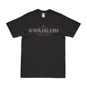 U.S. Marine Corps Battle of Kwajalein WW2 T-Shirt Tactically Acquired Black Small 