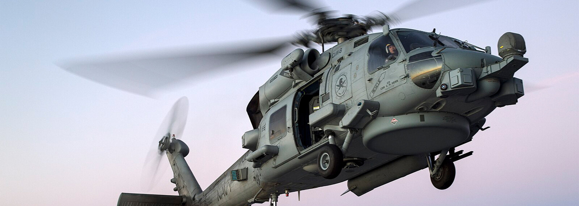 MH-60R Seahawk helicopter attached to Helicopter Maritime Strike Squadron (HSM) 70 aboard the guided missile cruiser USS Philippine Sea (CG 58)