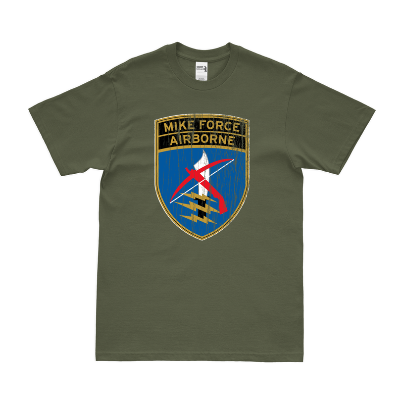 Distressed MIKE Force Logo Emblem Insignia Vietnam War T-Shirt